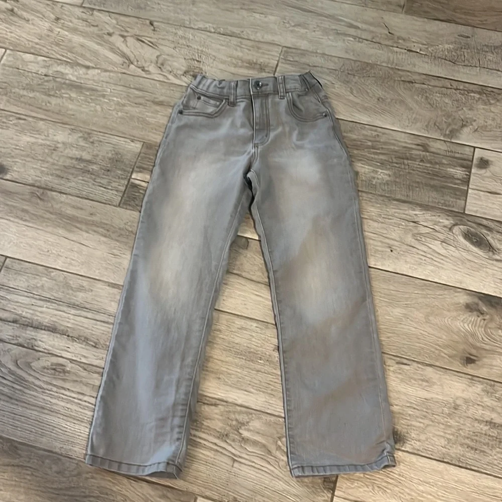 EUC Gymboree light grey soft jeans, sz 8